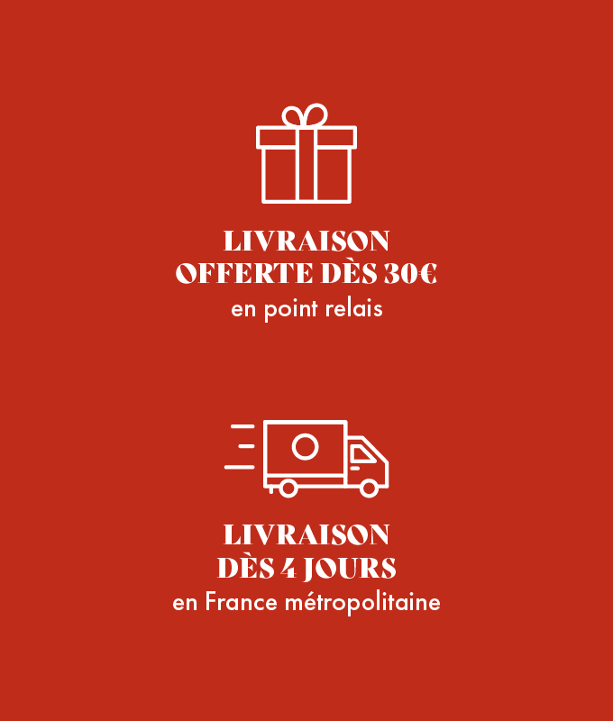 Livraison offerte dès 30€